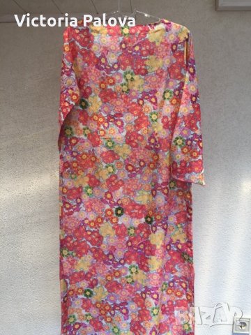 Много тънка флорална рокля, снимка 6 - Рокли - 25796758