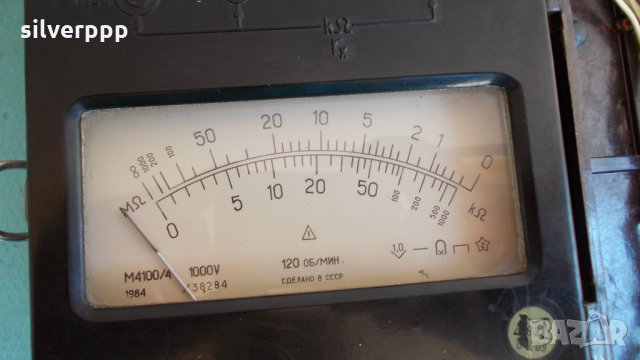  Мегаометър М4100-4 , снимка 2 - Други инструменти - 25593403