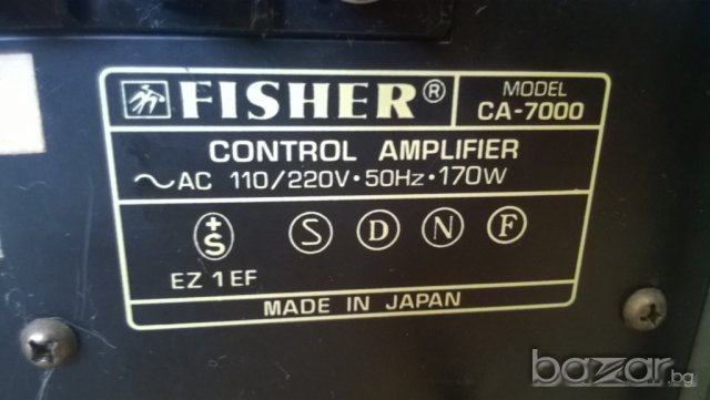 fisher ca-7000-stereo amplifier-made in japan-с чистачки нов внос швеицария, снимка 15 - Ресийвъри, усилватели, смесителни пултове - 7828973