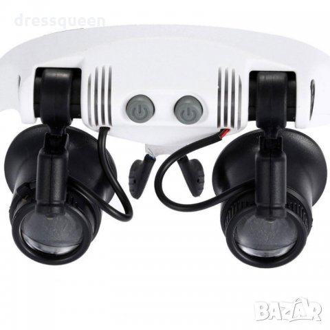 9992 Часовникарска лупа очила за глава 10Х 15Х 20Х 25Х, снимка 4 - Друга електроника - 25078489