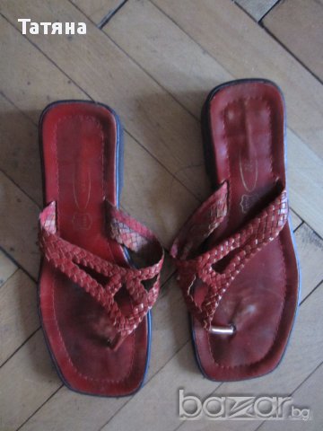 ЧЕХЛИ - KOЖA  ; ИНДИЯ  ;bottega - ИТАЛИЯ;ДЖАПАНКИ;, снимка 3 - Чехли - 12567448