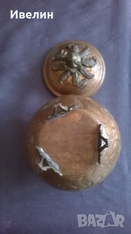 стара купа от мед, снимка 4 - Антикварни и старинни предмети - 25586144
