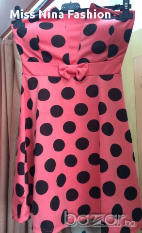Кукленска Рокля на точки, снимка 4 - Рокли - 10539931
