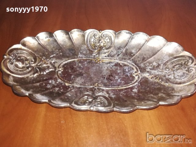 ретро колекция-метална чиния-36х19х4см-внос швеицария