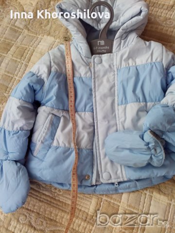 Mothercare яке за зима с ръкавички + грейка с ботушки , снимка 7 - Бебешки якета и елеци - 19813182