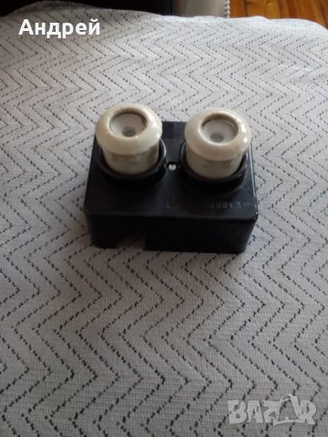 Старо гнездо за предпазител,предпазители, снимка 2 - Антикварни и старинни предмети - 23967591