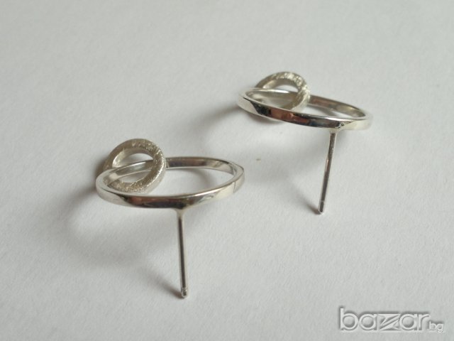 сребърни обици, снимка 4 - Обеци - 6055089