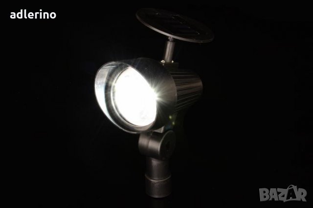 Соларен ЛЕД прожектор с 3 ЛЕД диода, соларно осветление за офиси, учреждения, паметници, снимка 2 - Лед осветление - 25007249