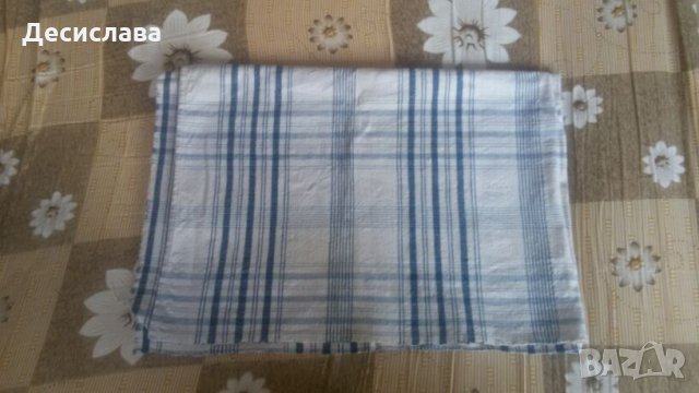 Стар памучен плат - парче ръчно тъкан