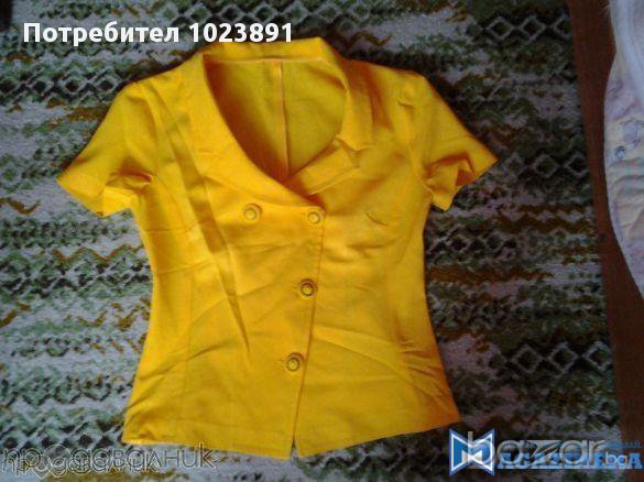 Жълт летен костюм като нов, снимка 3 - Костюми - 10872606