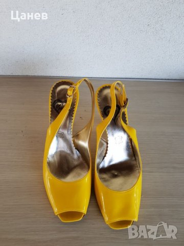 Нови сандали от естествен лак!, снимка 2 - Дамски обувки на ток - 23087302