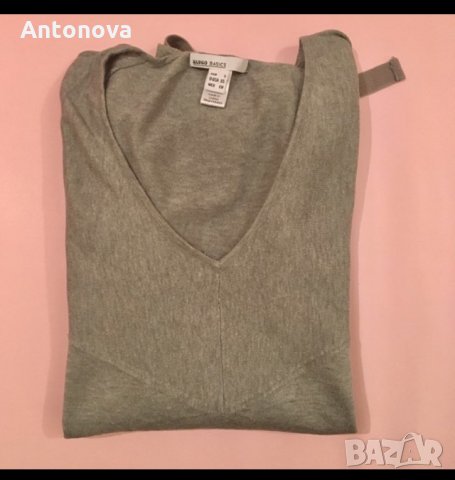 Пуловер с памук и коприна на Mango, снимка 1