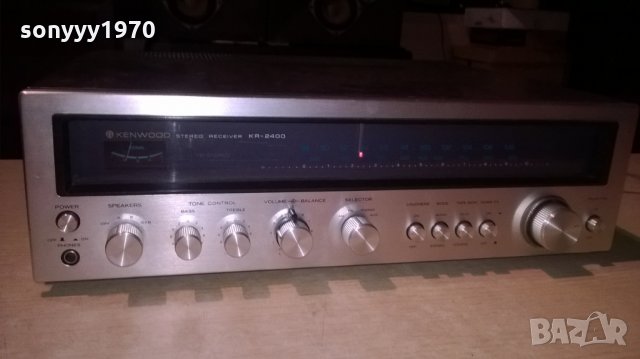 kenwood kr-2400 stereo receiver-made in japan-внос швеция, снимка 2 - Ресийвъри, усилватели, смесителни пултове - 22786108