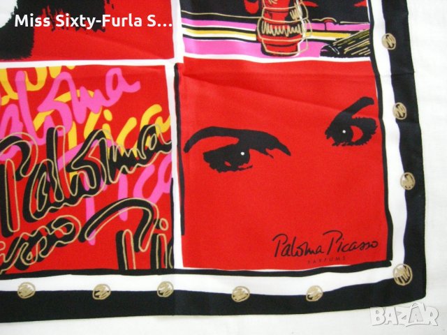 PALOMA PICASSO-нов голям копринен шал Палома Пикасо, снимка 4 - Шалове - 18672749