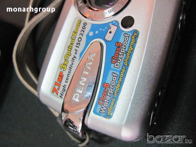 Фотоапарат Pentax Optio + зарядно, снимка 3 - Фотоапарати - 16974632