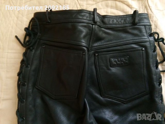 Рокерски  кожени панталони, снимка 6 - Панталони - 23353389