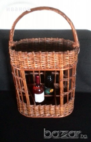 Винтидж кошница-барче за напитки, снимка 5 - Антикварни и старинни предмети - 14386529