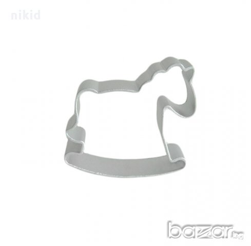 метална форма резец люлеещо конче украса бисквитки фондан