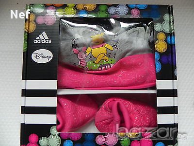  Комплект Адидас/ Adidas Disney Girls Giftset, оригинал , снимка 1 - Шапки, шалове и ръкавици - 16969514