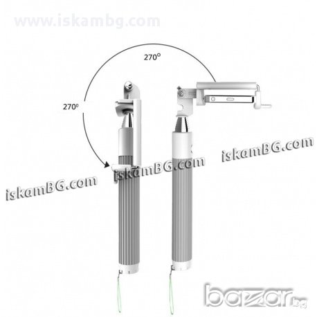 Сгъваем селфи стик с блутут, снимка 6 - Калъфи, кейсове - 13716578