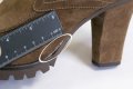 Дамски велурени кафяви ботуши марка Sienna , снимка 8