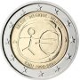 2 Евро монети (възпоменателни) емитирани 2009г (10г. на Икономически и Паричен съюз), снимка 3