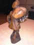 ретро фигура-човек с торба-25х13х13см-внос швеицария, снимка 3