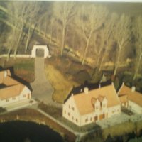 Картина - къщи с езеро, снимка 5 - Антикварни и старинни предмети - 25719699