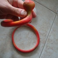 " Червена змия "  - реалистична силиконова змия, снимка 2 - Други - 21533063