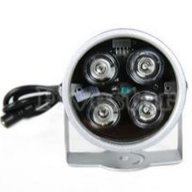 4 ARRAY LED Infrared Oсветител Илюминатор 50 Mетра Нощно Виждане за Камери за Видеонаблюдение CCTV, снимка 2 - Плейъри, домашно кино, прожектори - 9678742