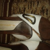 Дамски чехли естествена кожа с ток, снимка 2 - Чехли - 25145910