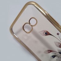 Калъф, кейс, гръб за Samsung A3 2017 - силиконов с кристали, снимка 1 - Калъфи, кейсове - 19971476