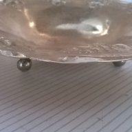 посребрена метална купа, снимка 4 - Антикварни и старинни предмети - 17151733