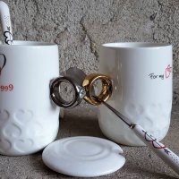 Оригинални чаши за младоженци, снимка 3 - Романтични подаръци - 16985001