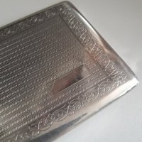 Стилна сребриста табакера с красиви арабски орнаменти / 100 мм. циг. , снимка 2 - Табакери - 25750356