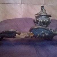  бронзова мастилница рококо, снимка 3 - Антикварни и старинни предмети - 25270193