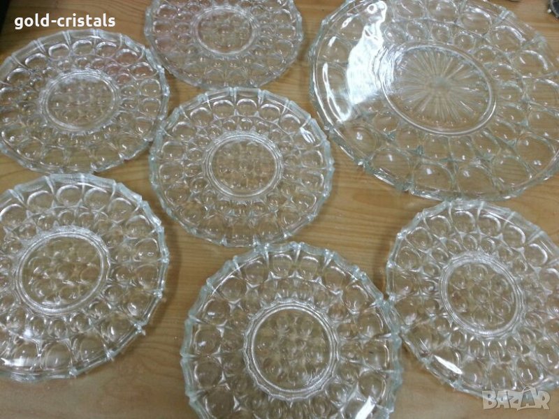 Кристални чинии и една голяма , снимка 1