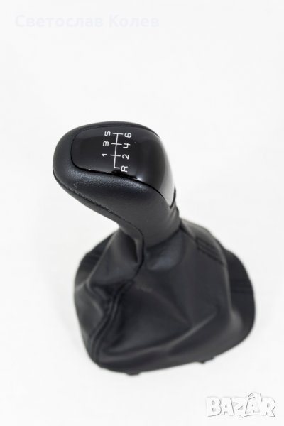 Топка скоростен лост с маншон Мерцедес/Mercedes Ц-класа C-class W203 W209 ест.кожа, снимка 1