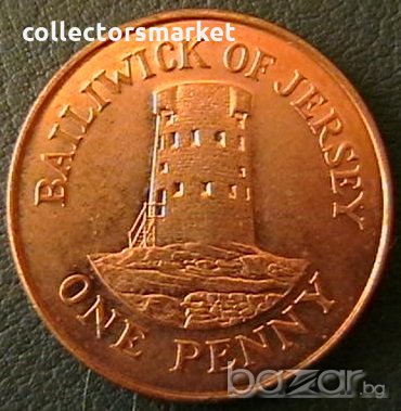1 пени 2008, остров Джърси, снимка 1