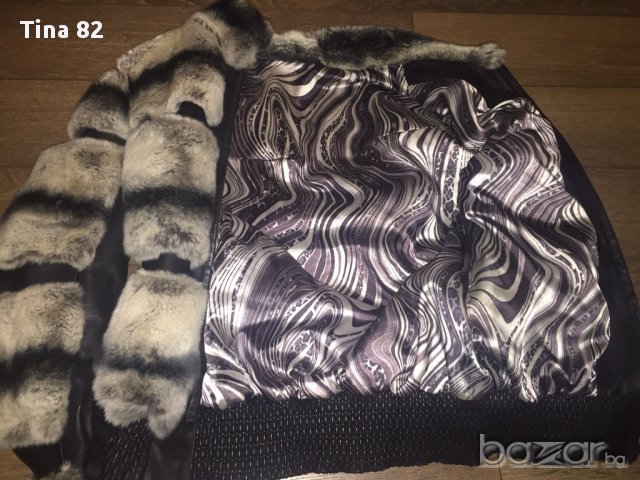 Дамско яке чинчила естествена кожа , снимка 6 - Якета - 16871306