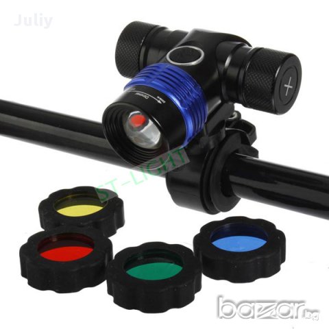 Челник и фар за велосипед /2 в 1/, снимка 2 - Къмпинг осветление - 15641883