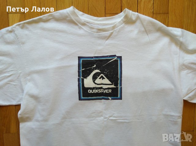 Намалена Quiksilver тениска с къс ръкав бяла, снимка 2 - Тениски - 11004061