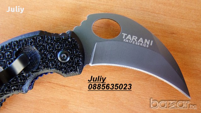 Сгъваем нож /карамбит/ TARANI X14, снимка 8 - Ножове - 10260628