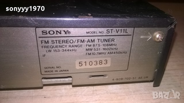 sony st-v11l tuner-made in japan-внос швеицария, снимка 13 - Ресийвъри, усилватели, смесителни пултове - 24448996