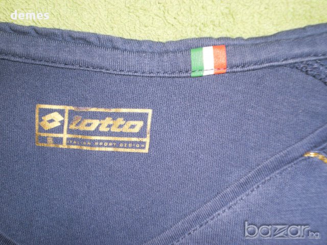 Оригинална тениска в тъмно синьо LOTTO, размер S, снимка 3 - Тениски - 14911109