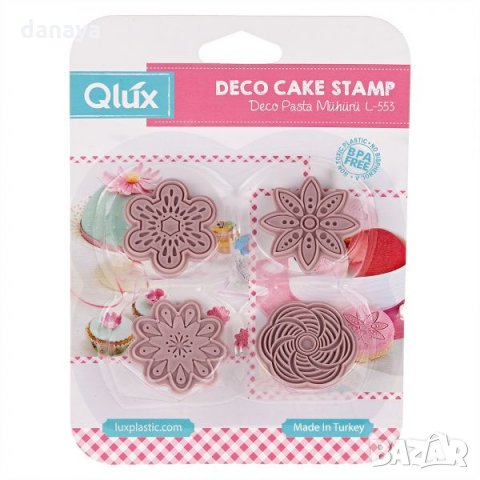 4 бр. печати печат форми интересни цветя за украса фондан бисквитки сладки торта , снимка 2 - Форми - 21156681