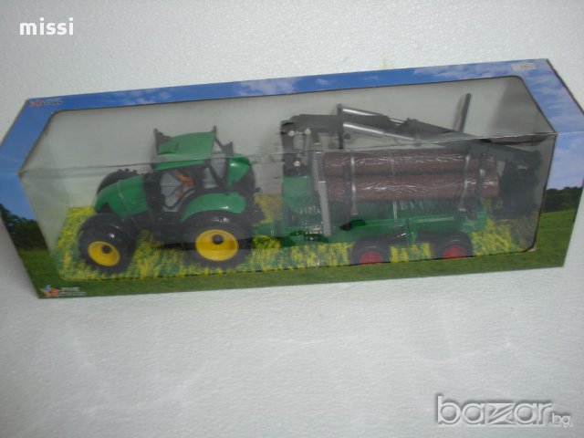 трактор с ремарке, снимка 3 - Коли, камиони, мотори, писти - 12861825