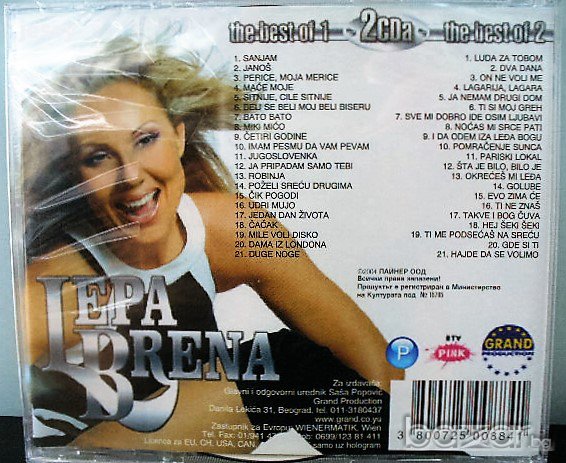 2 CD The best Of Lepa Brena, снимка 2 - CD дискове - 10847835