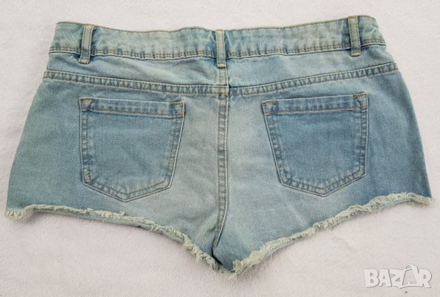  Къси дънкови панталони размер С-М, снимка 3 - Къси панталони и бермуди - 25897946