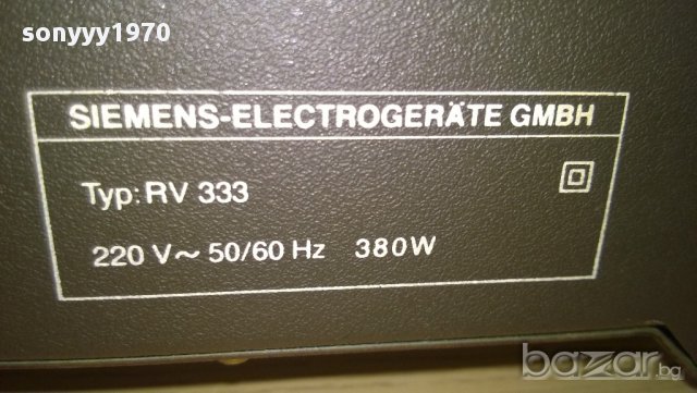 siemens rv-333 stereo amplifier-380watts-внос швеицария, снимка 7 - Ресийвъри, усилватели, смесителни пултове - 11444787